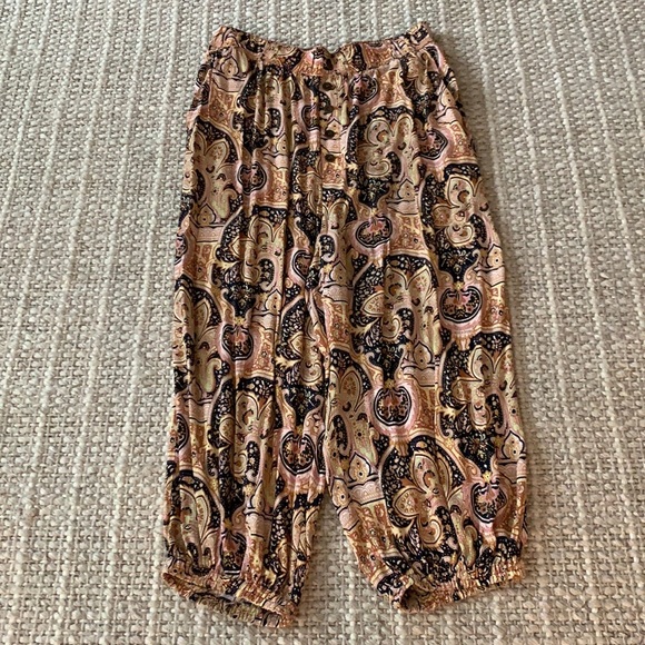 NEW! Anthropologie Odette Printed Joggers in Honey - Picture 2 of 5